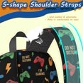 thumbnail image 5 of Game Controller Black Pattern 17" School Backpacks for Teens,Waterproof Oxford Fabric,S-Shape Padded Straps for School,Travel,Hiking,Camping, 5 of 6