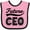 Pink and Black, variant on Inktastic Future Ceo Boss Boys or Girls Baby Bib
