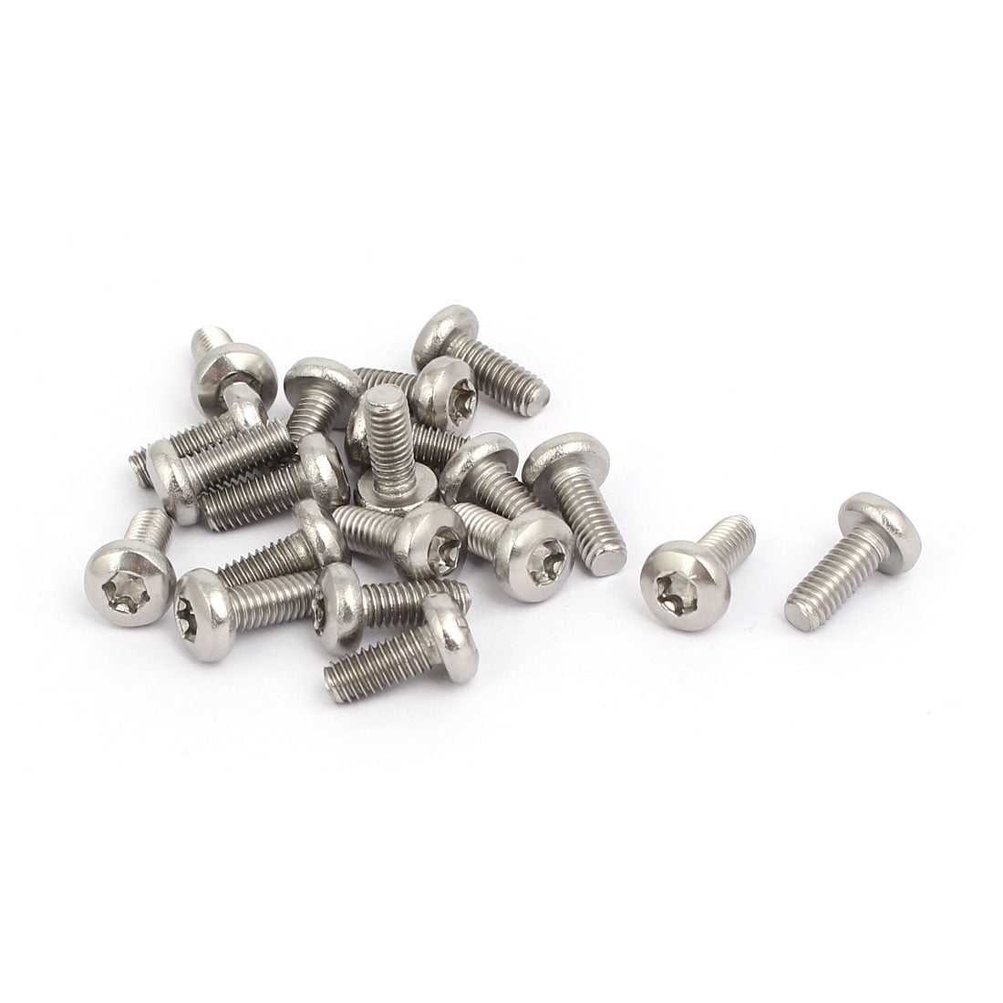 25 @ 4 x 10mm STAINLESS STEEL TORX PIN BUTTON HEAD SELF TAPPING SCREW T20 BIT 