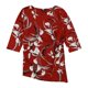 thumbnail image 1 of Alfani Blusa con lazo lateral para mujer, rojo, XXL, 1 of 2