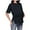 Style B-Black, variant on Women's Maternity Nursing Top Breastfeeding Tee Shirt Soft Double Layer Short Sleeve Pregnancy Shirt (Black, 2XL)