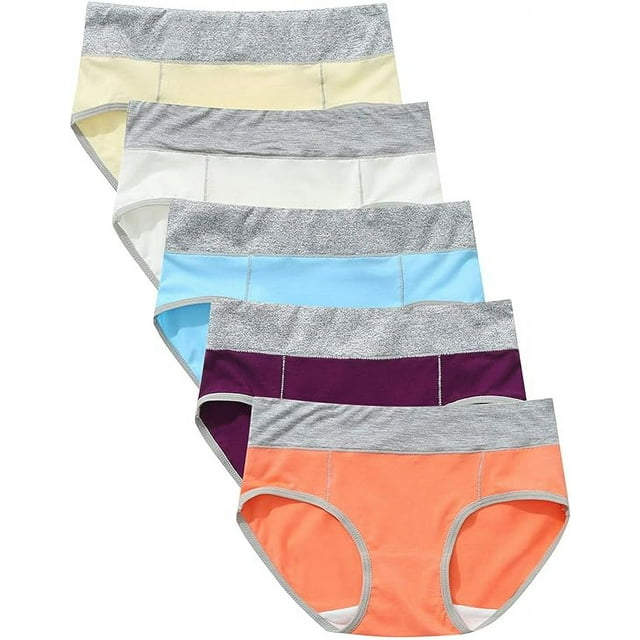 Zhuge Ropa interior sin costuras para mujer, bragas sexys de encaje estilo hipster, tanga, bragas, ropa interior para mujer, 5 piezas, L