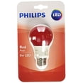 thumbnail image 2 of Philips Party LED 8W A19 Light Bulb (Red) 60W Replacement, 2 of 2