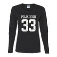thumbnail image 2 of Wild Bobby, Polk High Bundy 33 Married with Children Fan, Pop Culture, Women Graphic Long Sleeve Tee, Black, Small, 2 of 4
