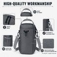 thumbnail image 3 of Aventra Magnetic Gym Bag Water Bottle Holder Crossbody Bottle Carrier with Phone Pocket and Adjustable Strap, Gray, 3 of 6