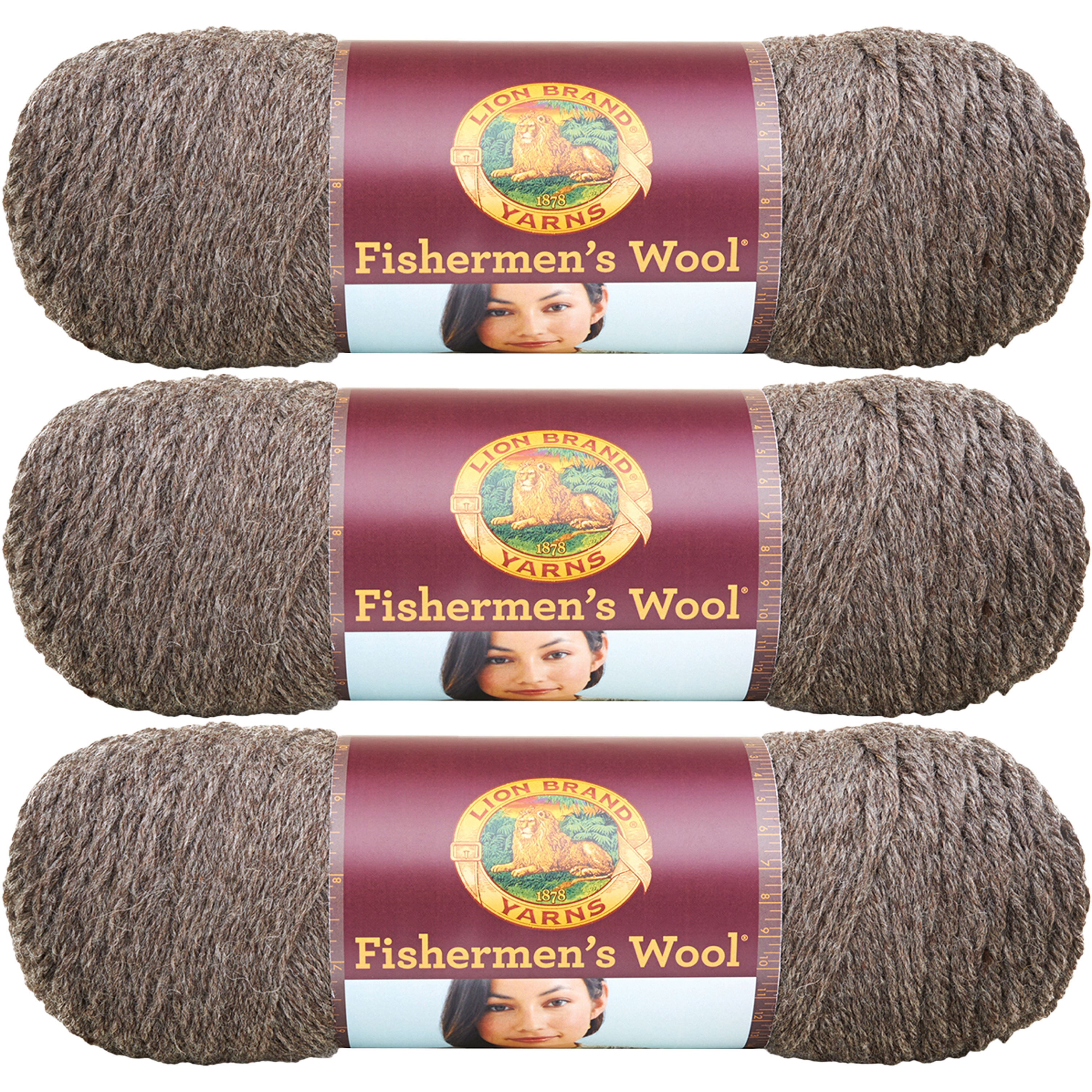 Bulk Buy! 8oz 465yds each BROWN HEATHER 4 pack Dye Lot 11 100 Pure