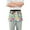 Cartoon Skull with Speech Bubbles, variant on Gooses with Flowers Server Apron with 3 Pockets Waterproof Waitress Waist Short Apron for Man Woman 12 Inches