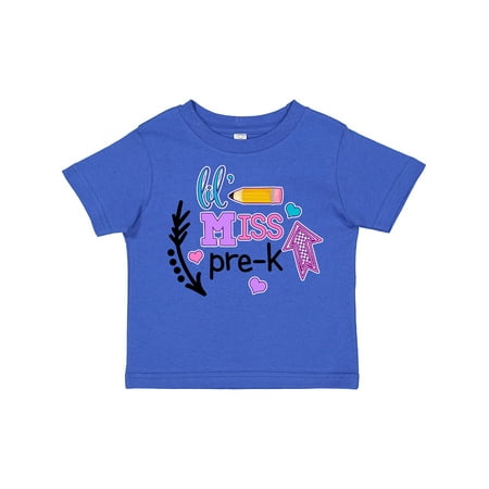 

Inktastic Lil Miss Pre K with Arrows and Hearts Gift Toddler Toddler Girl T-Shirt