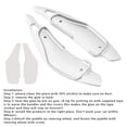 thumbnail image 4 of Steering Wheel Paddle Shifter Extension For Toyota Ractis Lexus Aluminium Silver, 4 of 13