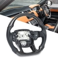 thumbnail image 4 of Customized Steering Wheel, Antioxidation Flat Bottom Car Carbon Fiber Steering Wheel Racing Style  for Repair, 4 of 7