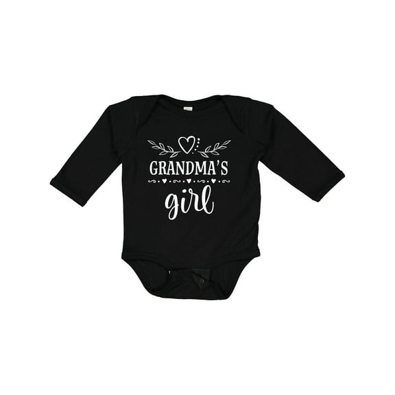 Inktastic Grandma Girl for Granddaughter Girls Long Sleeve Baby Bodysuit