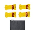 thumbnail image 1 of Soporte de accesorios de equipo Zulema 4x líneas reflectantes con cuerdas de campamento Amarillo, 1 of 8
