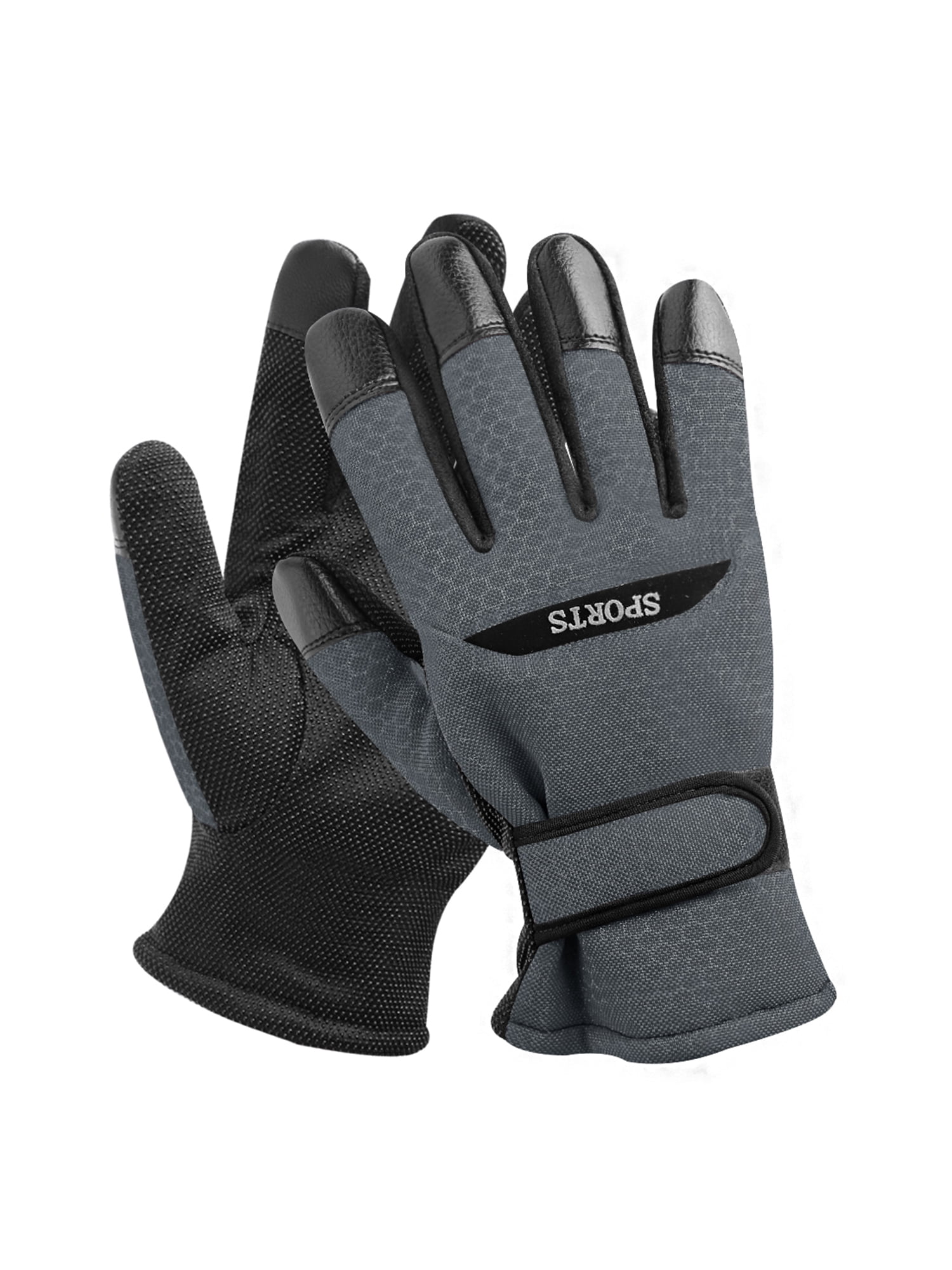 Unique Bargains - Winter Full Fingers Gloves Keep Warm Soft Lined Glove for Men and Women 