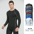 thumbnail image 1 of Primavera Hombres Correr Fitness Manga larga Transfronterizo Compresión de secado rápido Deportes Ropa deportiva Pro Medias de entrenamiento de baloncesto, 1 of 5