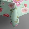 thumbnail image 5 of Pioneer Flower Floral Print Pattern Square Tablecloth, Waterproof Wipeable Spillproof Washable Table Cover for Home Kitchen Party Decor, 60"x60", 5 of 6