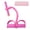 pink, variant on 4-pin foot-operated resistance band (with handle), universal home fitness resistance band for men and women, full-body strength training equipment (for abdomen, arms and legs), portable fitness set,