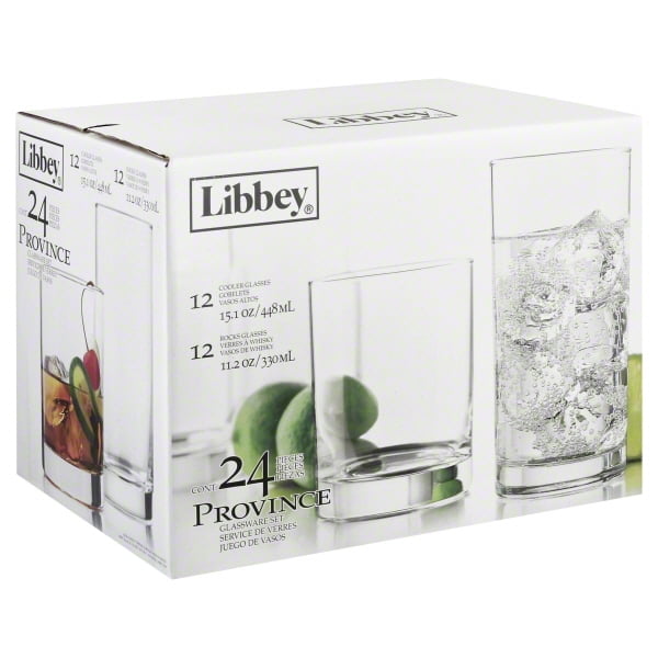 Libbey Province 24Piece Tumbler and Rocks Glass Set