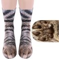 thumbnail image 3 of Flmtop Fashion Unisex Adults Kids Animal Feet 3D Printed Breathable Middle Tube Socks, 3 of 7