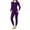 Purple, variant on Gyexs Thermal Underwear for Women - Long Johns for Women Thermal Pants, Base Layer Sweaters Tops Plus Size Clothes, Red, Size XL