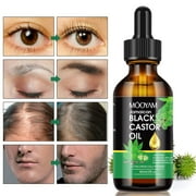 Mooyam 2 Pack Jamaican Black Castor Oil,Natural Massage Oil for Hair,Skin,Nail,Eyebrows and Eyelashes,Suitable for All Hair & Skin Type,4oz