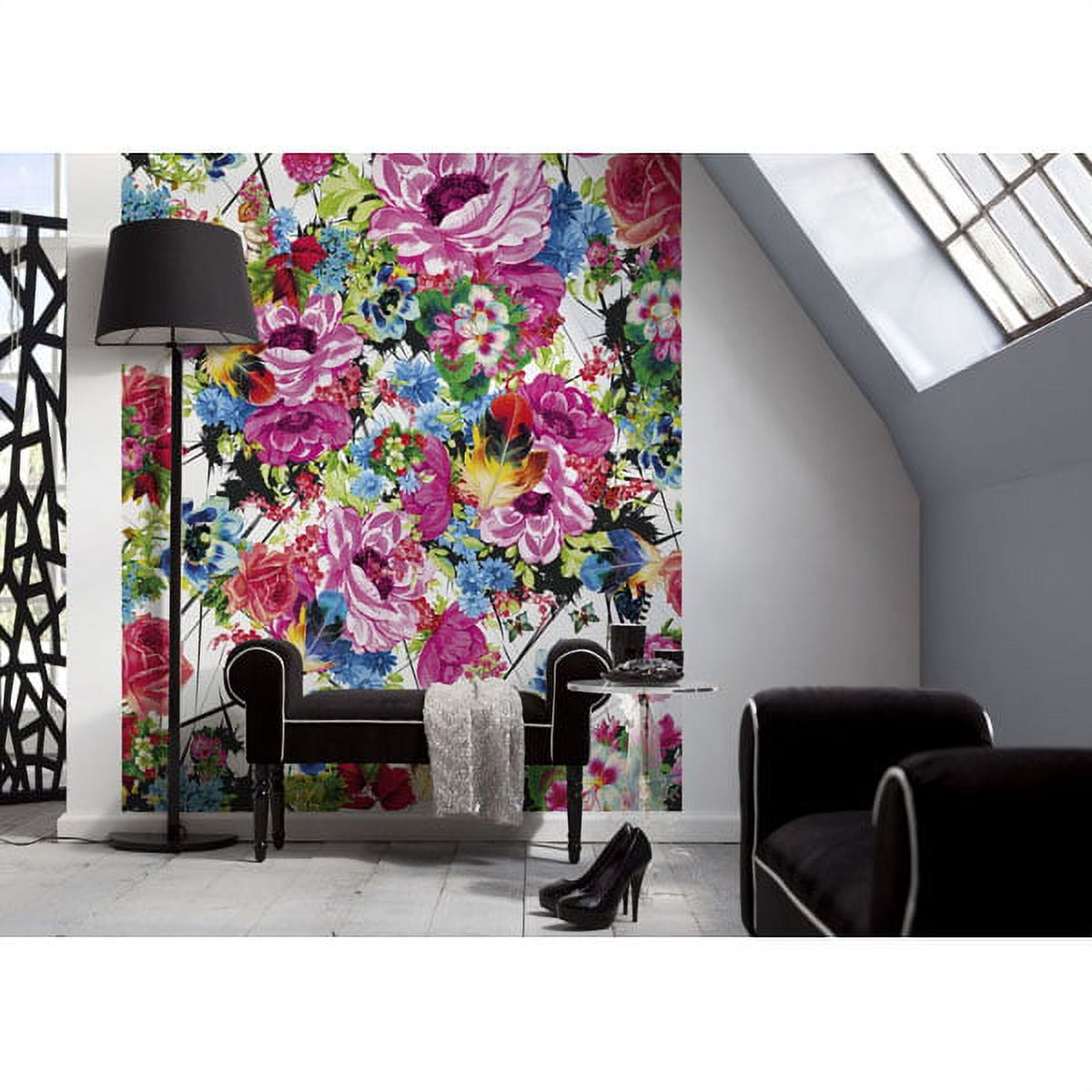 Komar Romantic Pop Wall Mural, 100.8-in by 72-in, 50.4 sq. ft.