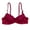 Wine Red, variant on Women's Push Up Lace Bra A B Cup Brassiere Underwire Padded Lingerie Underwear