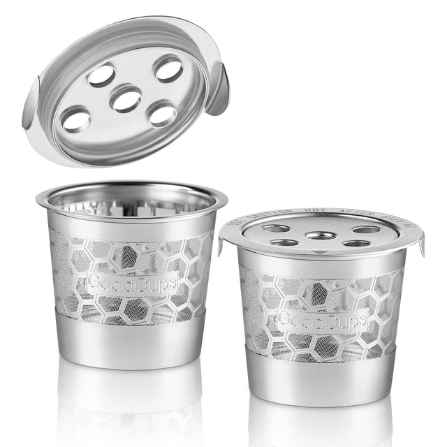 Copas K GoodCups reutilizables de acero inoxidable para Keurig K Supreme