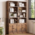 thumbnail image 2 of Casacomoda 6-Tier Bookcase with Cabinet, Modern Bookshelf for Home Office, Living Room or Bedroom, Easy Assembly & Stable Structure, Vintage, 2 of 8