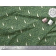 thumbnail image 2 of Soimoi Silk Fabric Leaves & Paisley Block Print Fabric by Yard 42 Inch Wide, 2 of 3