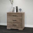 thumbnail image 2 of Prepac Rustic Ridge White 3-Drawer Nightstand, 16.25"D x 27.5"W x 26.75"H, 2 of 7
