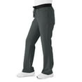 thumbnail image 4 of ave. Coastal Women's Seven Pocket Bootcut Scrub Pant in Charcoal, M Petite, 4 of 6