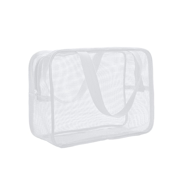Bolsa de Lavandería de Malla de Almacenamiento, Organizador de Almacenamiento Portátil, Bolsa de Ducha Portátil, Bolsa de Playa de Malla de Poliéster, Bolsa de Mano, Bolsa de Lavandería, Bolsa de Alma