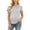 Gray, variant on LckLvx Womens Nursing Breastfeeding Tops Maternity Short Sleeve Hidden Zipper Casual Tees