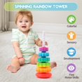 thumbnail image 3 of Juguetes apilables para bebés Riuja Rainbow Ring Stacker, 1-3 años, 3 of 7