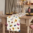thumbnail image 2 of Table Runners 90 Inches Long Dress Scarves, Cute Butterfly Dragonfly Farmhouse Coffee/Dining/Kitchen Table Runner for Living Room, Farmhouse Botanical Floral Beige 13x90 Inch, 2 of 9