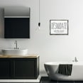 thumbnail image 3 of Stupell Industries Desnúdate Broma Para el Baño Bath & Laundry Painting Gray Floater Framed Art Print Wall Art, 21 x 17, 3 of 10