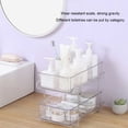 thumbnail image 6 of Amaiiu Storage Shelf Portable Dual Layer Transparent Replacement Slideable Household Makeup Cosmetic Toiletries Holder Organizer Type 2, 6 of 10