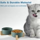 thumbnail image 5 of Cuenco de cerámica para perros y gatos con soporte para alimentador de comida y agua, juego de cuencos para mascotas, moderno, bonito y pesado, 5 of 5