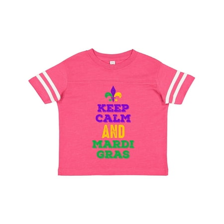 

Inktastic Keep Calm Mardi Gras Gift Toddler Toddler Girl T-Shirt