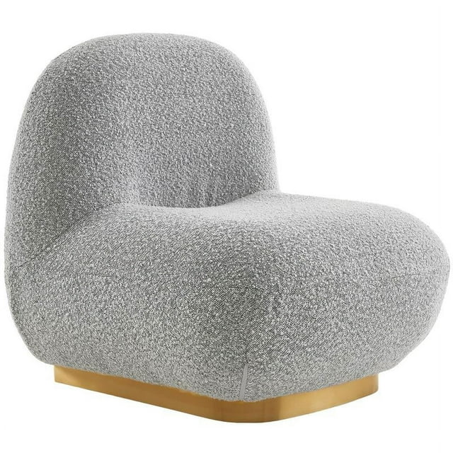 Meridian Furniture Chaise d'Appoint en Tissu Liam Gris