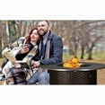 thumbnail image 4 of Vulcan Florence Woven Aluminum Gas Fire Pit Table – Round 44" with Fire Bowl Lid, Antique Bronze, 4 of 7