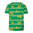thumbnail image 5 of Liquidation! Mode Femmes Été Imprimé T-Shirt Col en V Manches Courtes Blouse Décontractée Offres Éclair Palettes de Retour 68, 5 of 5