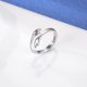thumbnail image 4 of Anillos de abrazo YUANXCMXG Plata de ley 925 ajustable Te amo para siempre regalo de joyería para adolescentes, 4 of 4