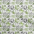thumbnail image 1 of oneOone Rayon Green Fabric Valentine Heart Sewing Craft Projects Fabric Prints By Yard 56 Inch Wide, 1 of 4