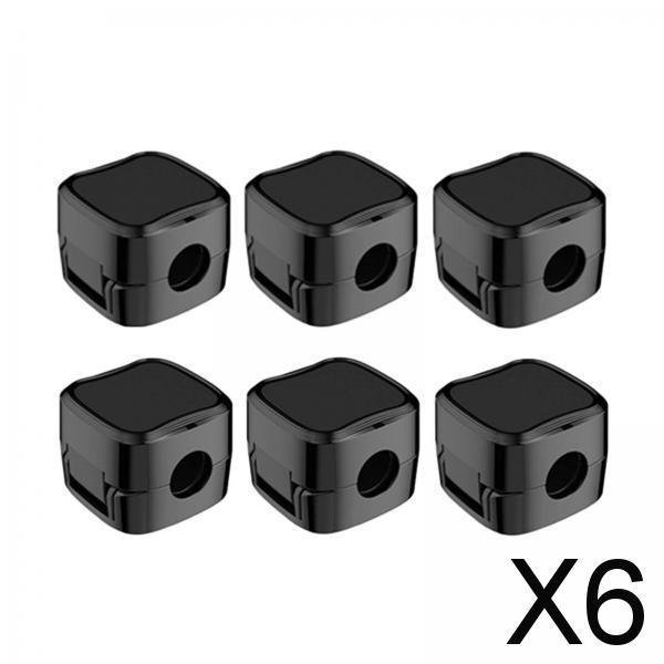 Paquete de 5-6 clips magnéticos para cables, organizador de cables, soporte para cables USB de coche, 6 uds. 6 piezas