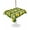Green, variant on Outdoor Tablecloth with Umbrella Hole for Patio/Picnic/Party/Camping, Lemon Summer Waterproof Table Cloth Rectangle Table Cover Washable, Watercolor Fruits Green Yellow Stripes (60"x 102")
