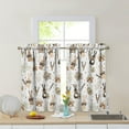 thumbnail image 4 of Easter Kitchen Curtains Valances 3 Piece Set,Spring Bunny Rabbit Eucalyptus Eggs Carrots Rod Pocket Short Kitchen Tier Curtain over Sink Window,Cute Farmhouse Cafe Curtains for Holiday Decor 36 Inch, 4 of 6