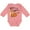 Mauve, variant on Hugs and Hisses Cute Snake for Valentines Day Boys or Girls Long Sleeve Baby Bodysuit