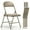 Vinyl Padded Khaki 4PACK, variant on Nazhura Metal Indoor Folding Chair, Black (Set of 4)