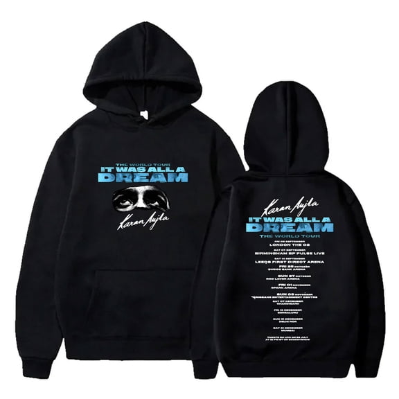 Karan Aujla It Was All A Dream World Tour Merch Hoodies Women Men Fashion Long Sleeve Sweatshirts
